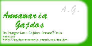 annamaria gajdos business card